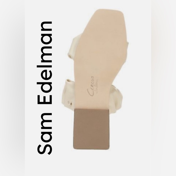 SB10 0586 CIRCUS BY SAM EDELMAN Womens Ivory Croc Iggy Slip On Slide Sandals 6 M - Picture 5 of 7